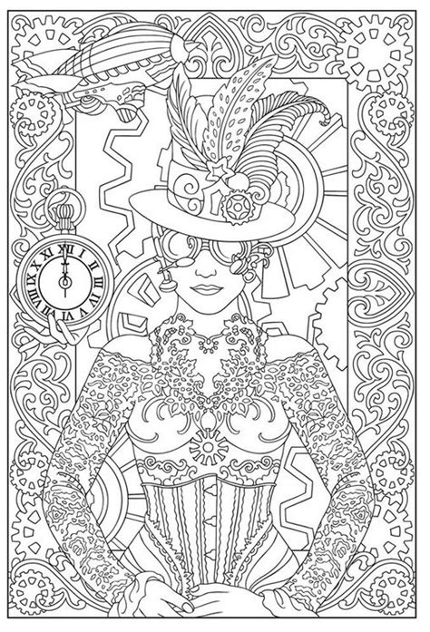 Metralleta valfre coloring page coloring pages, adult. Free Steampunk Coloring Pages | Simply Inspired | Designs ...
