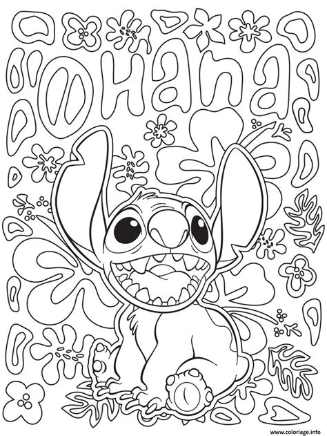 ▷ 1001+ dessins de mandala à imprimer et à colorer. Coloriage Mandala Disney Facile Stitch From Lilo And ...