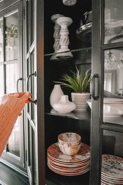 Add wire to the doors for a. China Cabinet Decorating Tips, Simple Ideas For Decorating ...