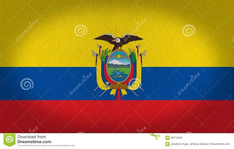 Diese ecuadorflagge besteht aus polyester mit einem gewicht von 80 g/m². Ecuador-Flagge stock abbildung. Illustration von mittlere ...