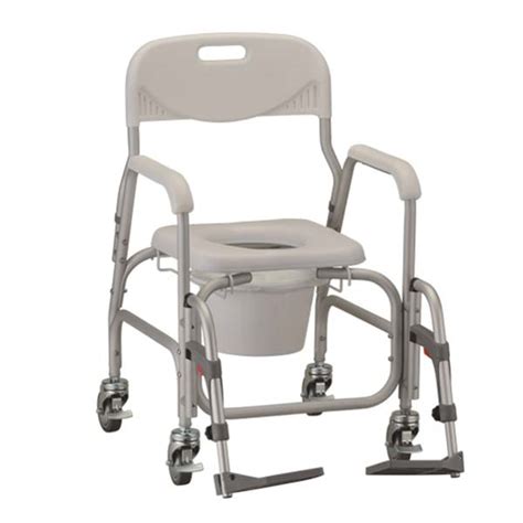 We offer a wide selection of highly adjustable shower and commode chairs that tilt and/or recline from top selling brands such as rifton, aquatec, arjohuntleigh, mjm, drive medical and more. Nova Deluxe Rolling Shower Chair & Commode - Bellevue ...