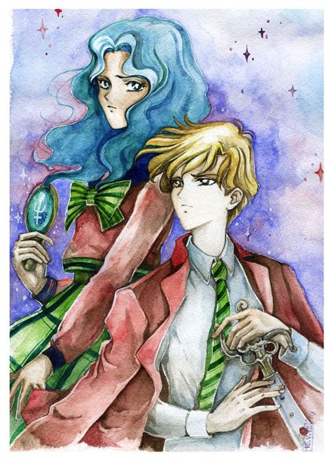 As for the sexuality of the other sailor soldiers? Haruka and Michiru by MaestraRhy.deviantart.com on ...