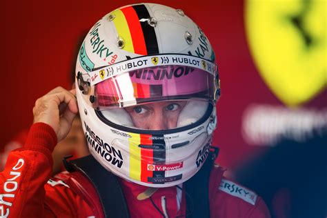 Bburago 1:43 f1 2019 sf90 #5 sebastian vettel #16 charles leclerc signature series racing diecast car. Sebastian Vettel Helmet 2019 : Sebastian Vettel Formula 1 ...