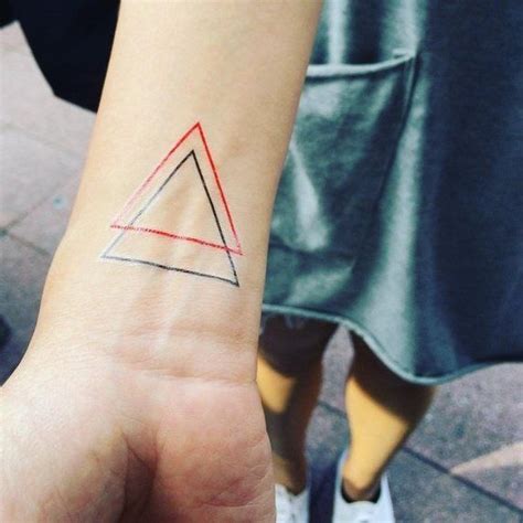 In most double triangle tattoos, the triangles are overlapping each other, and depending on the directions of these triangles, and the meanings change as well. What does a double triangle tattoo mean? - Quora ...