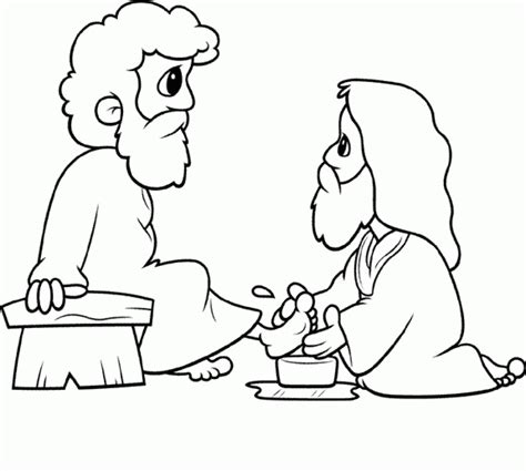 Download and print this coloring page to help teach your kids the biblical story of jesus washing his disciples' feet. "Love Each Other" | John 13:1-38