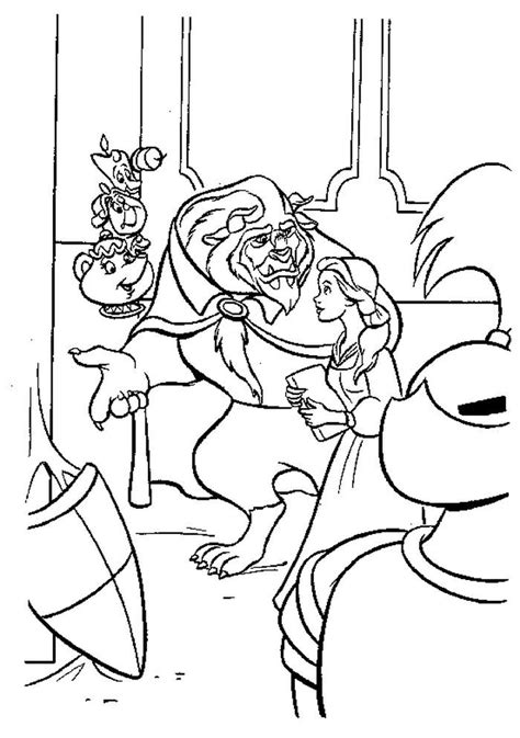 Mickey mouse club coloring pages. Beauty And The Beast Live Action Free Coloring Pages ...