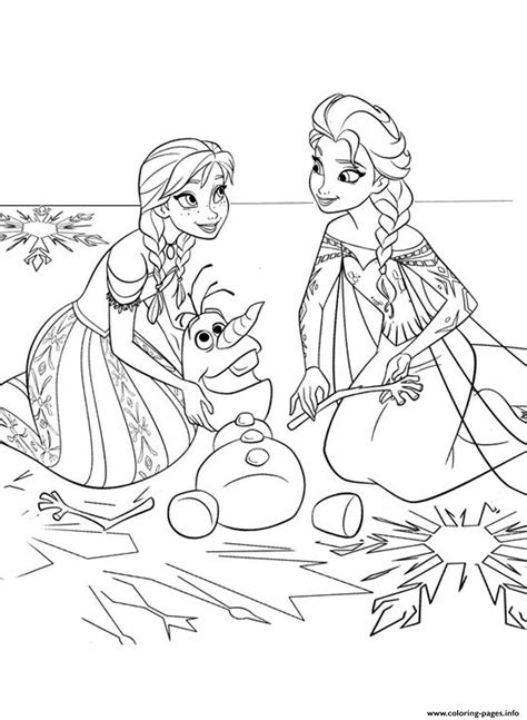 Maybe you would like to learn more about one of these? Elsa And Anna Help Olaf To Recover Coloring Pages Printable