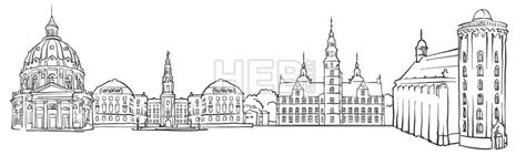 To daily newspaper the times of israel. Copenhagen Denmark Panorama Sketch | Streit und Drawing