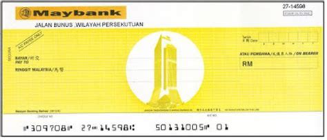 Lalu bank tersebut ada di cabang mana? Contoh Nombor Cek Maybank - Kabar Click