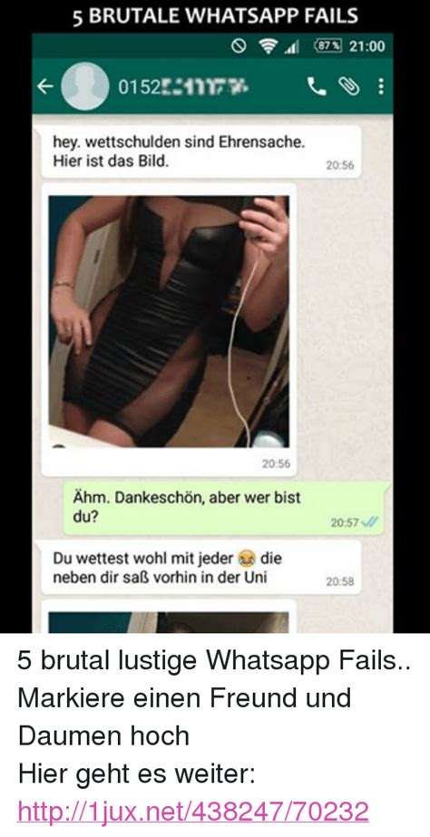 27 lustige bilder von hochzeitstag in 2020 lustig debeste.de. 5 BRUTALE WHATSAPP FAILS S 87% 2100 Hey Wettschulden Sind Ehrensache Hier Ist Das Bild 2056 2056 ...