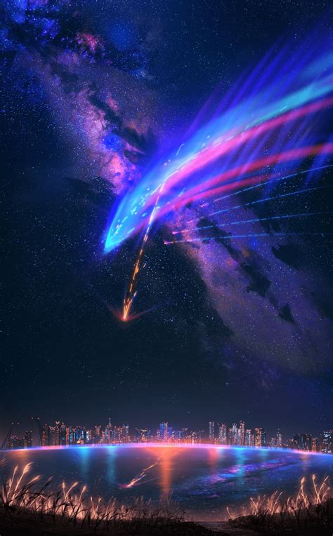 The song of the one of the highest grossing anime film of all time in japan. Kimi no nawa : Verticalwallpapers