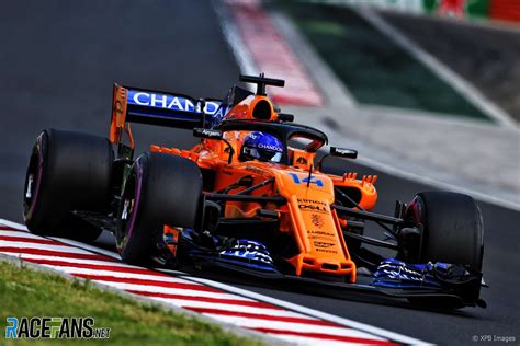 Pit stops are optional if there is a force majeure event like a change in weather conditions, tyre puncture, front or rear wing damage or others. Fernando Alonso, McLaren, Hungaroring, 2018 | Mclaren ...