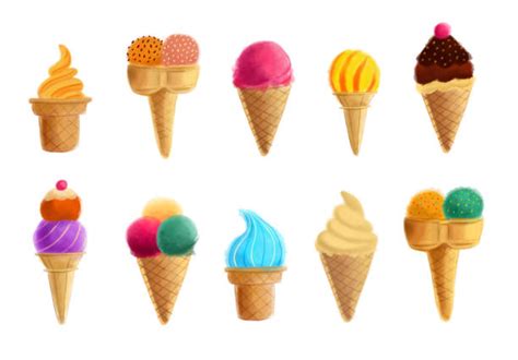 La saison 2020 commencera bientôt en mode protection pour nos précieux clients ainsi que pour notre. Cornet De Glace 2 Boules Vectoriels et illustrations ...