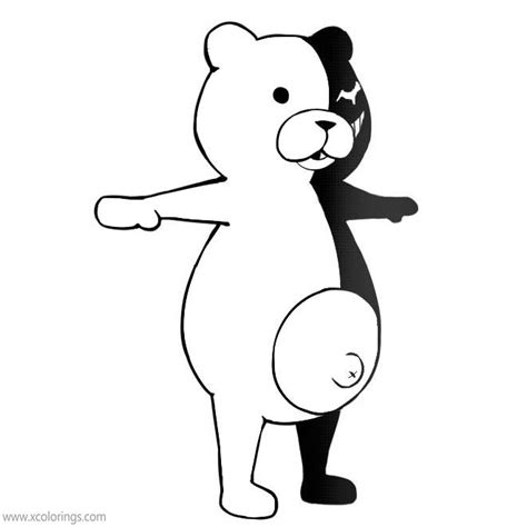 If the 'download' 'print' buttons don't work, reload this page by f5 or command+r. Danganronpa Coloring Pages Monokuma Bear Fanart by Zoro ...