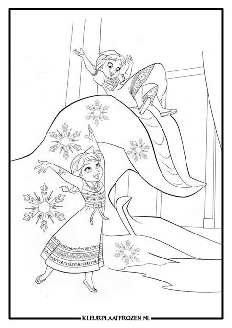 Bekijk print de grote versie. Printen Kleurplaat Elsa Frozen