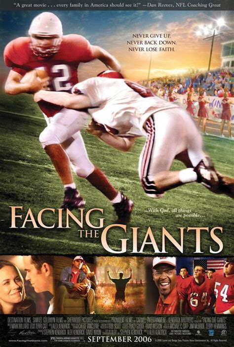 Football movies football team facing the giants christian films faith in god big game writer couples music. Facing the Giants 11x17 Movie Poster (2006) in 2019 ...