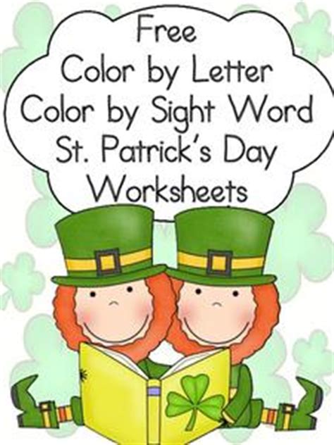 Circle or color day 17 green. Color by Letter, Color by Sight Word—St. Patrick's Day ...