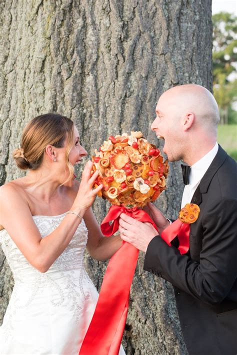 Planned by top new york wedding and event planner tara m. Ummmm. Is This Pizza Wedding Bouquet a New Thing?