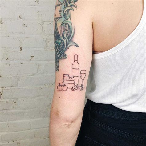 Another human being is *literally* creating an open wound that can get infected if the shop isn't taking proper precautions. Italian dinner prep tattoo by Kelli Kikcio - Tattoogrid.net