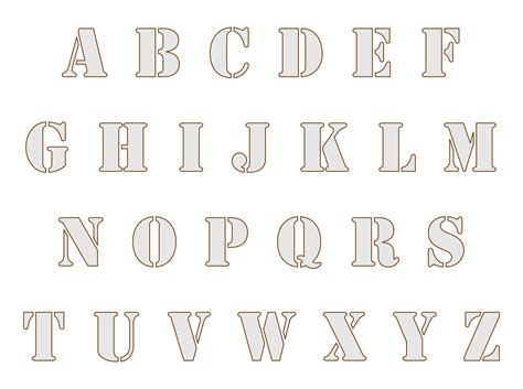 Select a letter below to view that alphabet font. 10 Best Free Printable Alphabet Stencil Letters Template - printablee.com