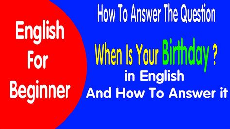 Your great first message tells girls to give your profile a shot. How To Answer Question When Is Your Birthday ? Learn ...