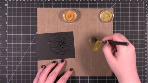 My favorite preference is to heat emboss an image (festive foliage) first then color on the backside of the vellum. Quick Tip #2 Perfect Pearls - You Tube - Simon Says ...