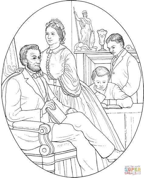 When cain saw that god accepted. Abraham and Mary Todd Lincoln coloring page | Free ...