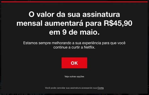 Maybe you would like to learn more about one of these? Netflix começa a avisar assinantes sobre aumento na ...