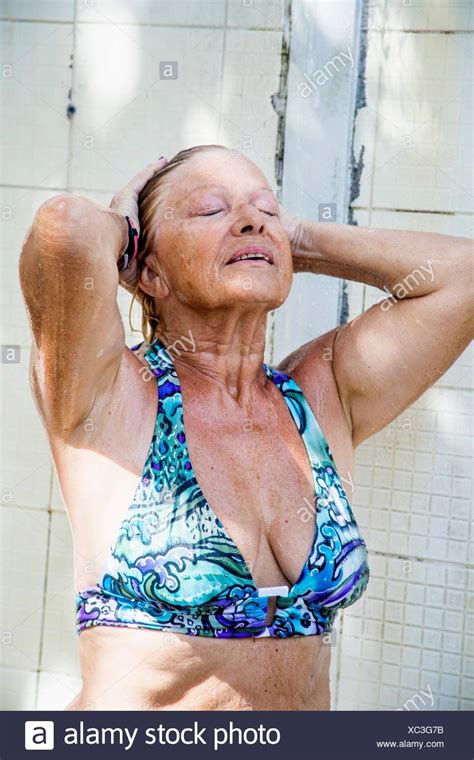 Hairy shower, shower hairy, mature women, hairy granny. Senior People At The Beach Swimsuit High Resolution Stock ...