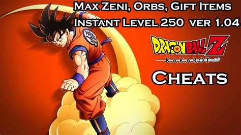 Submitted 16 hours ago by dmgaming06. Dragon Ball Z Kakarot - Max Zeni, Orbs, Gift Items ...