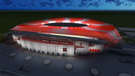 Om sponsorredenen heet het stadion wanda metropolitano. New Atletico Madrid stadium is first in the world to have ...