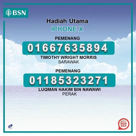 Bank simpanan nasional (bsn) is offering 13,536 prizes to depositors of bsn premium savings certificate (ssp) throughout this year. Keputusan BSN SSP November 2019 - Layanlah!!! | Berita ...