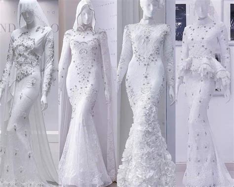 Wedding dress muslimah nely afifi. Baju pengantin putih | Baju pengantin, Pengantin