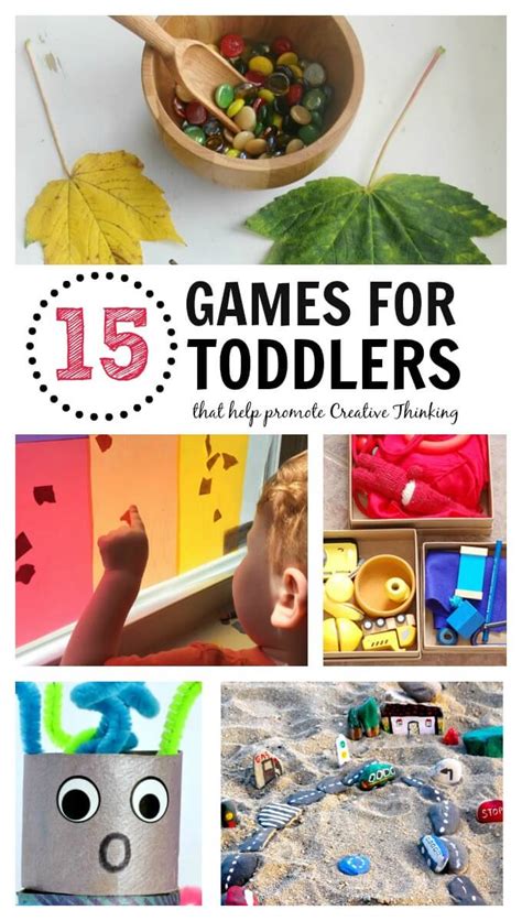 Toddlers need half an hour each day of structured physical activities. 15 Games for Toddlers that Encourage Creative Thinking