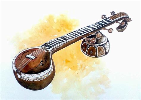 Chordophones (string instruments), aerophones (wind instruments). Www.musical instrument veena - Forum | Instruments art, Music painting, Indian musical instruments