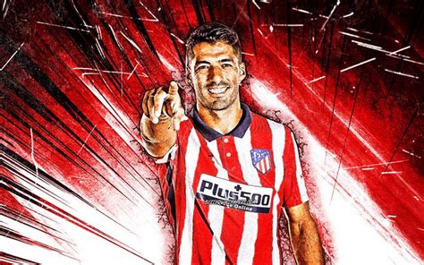 Atlético madrid brought to you by Télécharger fonds d'écran 4k, Luis Suarez, art grunge ...