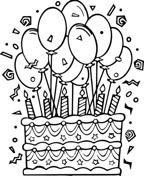 Explore 623989 free printable coloring pages for you can use our amazing online tool to color and edit the following birthday cake coloring pages. Happy Birthday Coloring Pages Simple and Hard in 2020 ...