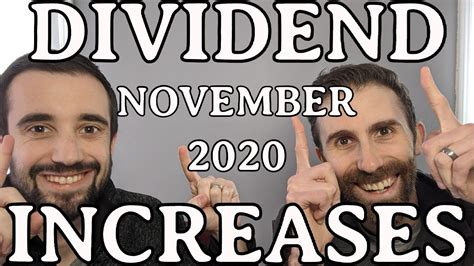 It is a 1% decrease compared to last year. Dividend Investing: 6 Dividend Increases in November 2020 ...