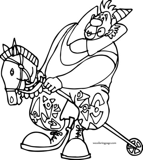 Welcome to our supersite for interactive & printable online coloring pages! Clown Riding Horse Toy Coloring Page See the category to ...
