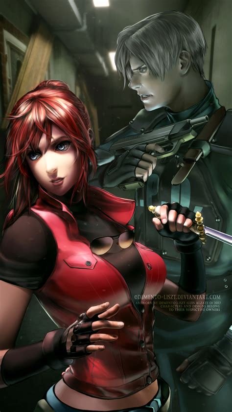 Now it's time to explore the nest. Resident Evil 2 Fan Art - Claire and Leon by Demento-Liszt ...