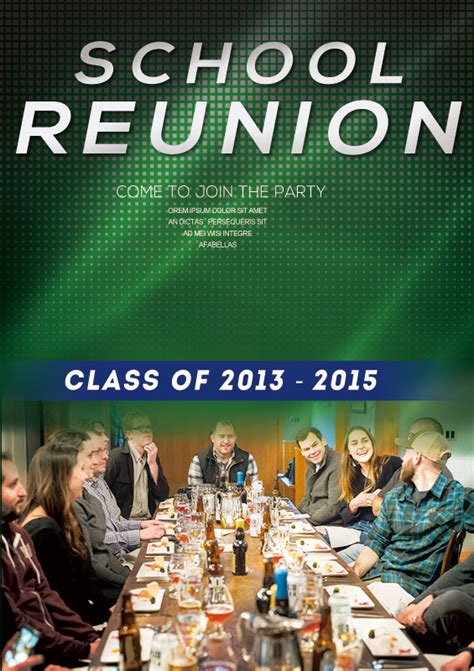 Reuniting with lives, loves, and laughs of six young friends living in manhattan. School Reunion Poster Example PSD Design | room surf.com