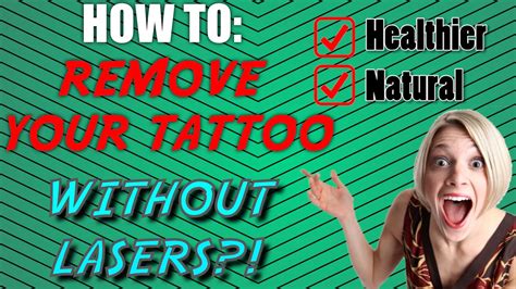 Removing a tattoo isn't easy, but laser removal therapy can make it possible. How To Remove Tattoos At Home - Laserless Tattoo Removal ...