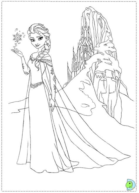 Coloriage elsa et la neige dessin gratuit a imprimer. Coloriage elsa à imprimer pour les enfants - CP10993