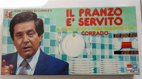 Sto cercando un presentatore che abbia una buona idea per un programma da lanciare. Il pranzo è servito - Editrice Giochi 1985