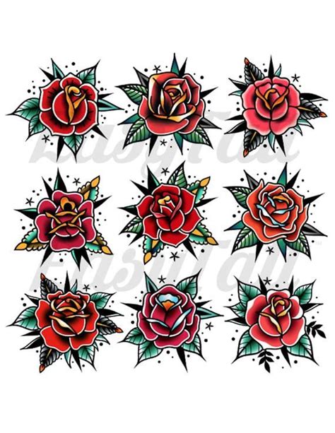 When autocomplete results are available use up and down arrows to review and enter to select. Traditional Rose Temporary Tattoos Rose Tattoos Temporary ...