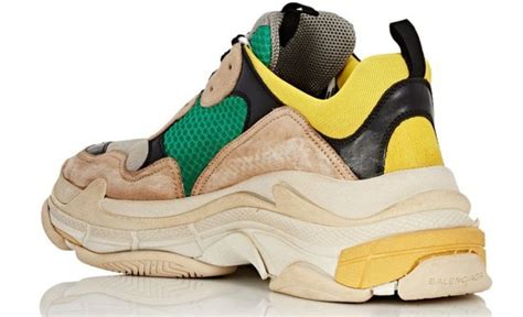 56% polyester, 20% calfskin, 10% lambskin, 10. Кроссовки Кроссовки Balenciaga Triple S (Green/Yellow ...