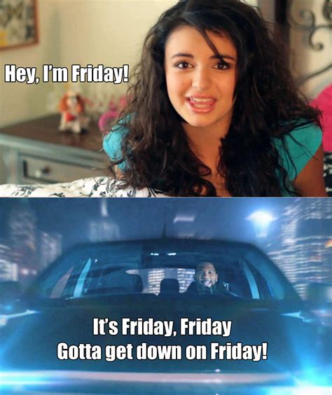 Share the best gifs now >>>. Image - 107053 | Rebecca Black - Friday | Know Your Meme
