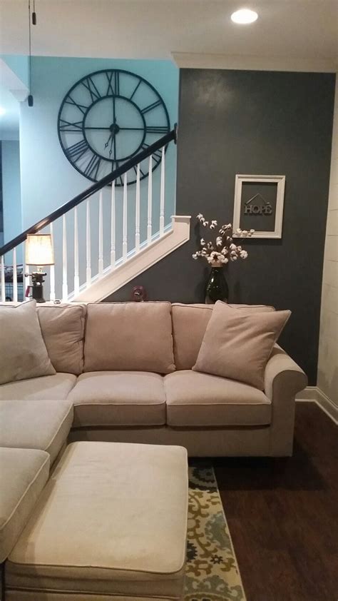 More images for harbor mist sherwin williams » clock, stairs. sherwin Williams techno gray, and sherwin ...