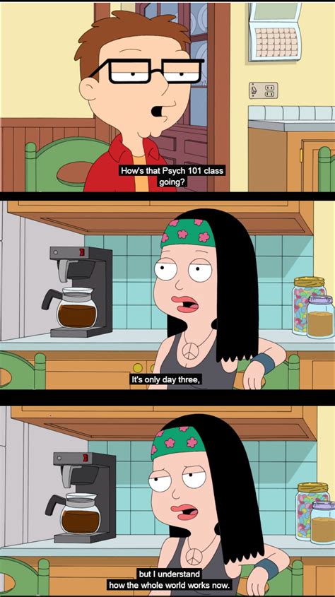 Steve smith nfl famous quotes & sayings. Steve Smith Asks Hayley Smith How Psych 101 Class Is Going For Her On American Dad