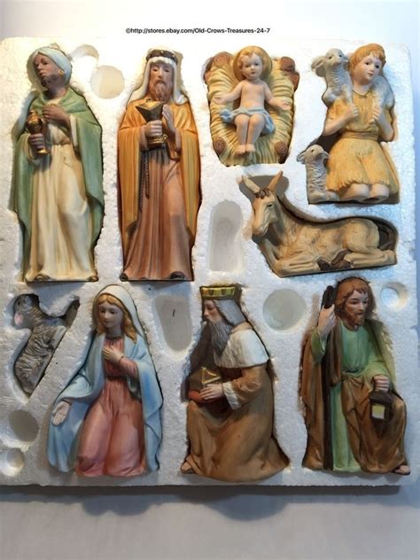 Check spelling or type a new query. Homco Home Interior 9 Piece Porcelain Figurines Nativity ...